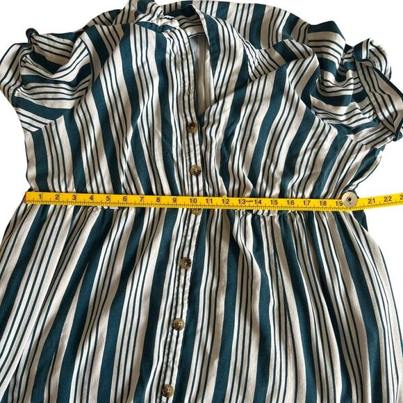 Torrid Women's Striped Short Sleeve Maxi Dress Size 2/ 2XL Summer Casual Comfort - Picture 8 of 8